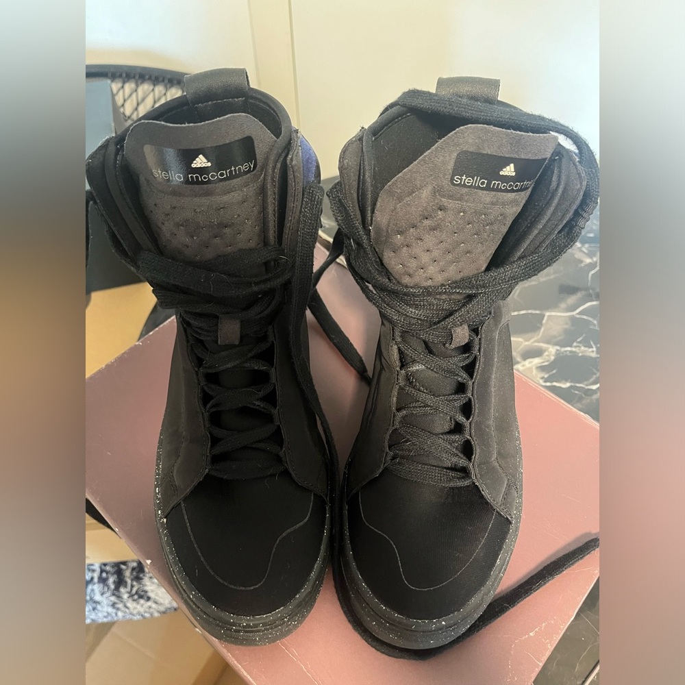 Adidas by Stella McCartney Asimina High Top Lace Up Sneakers